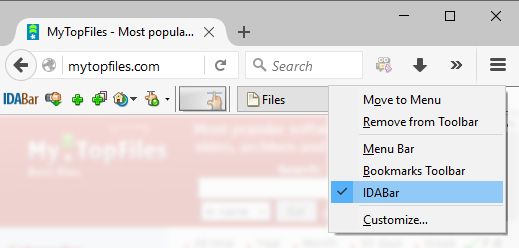 Enabling IDA Toolbar